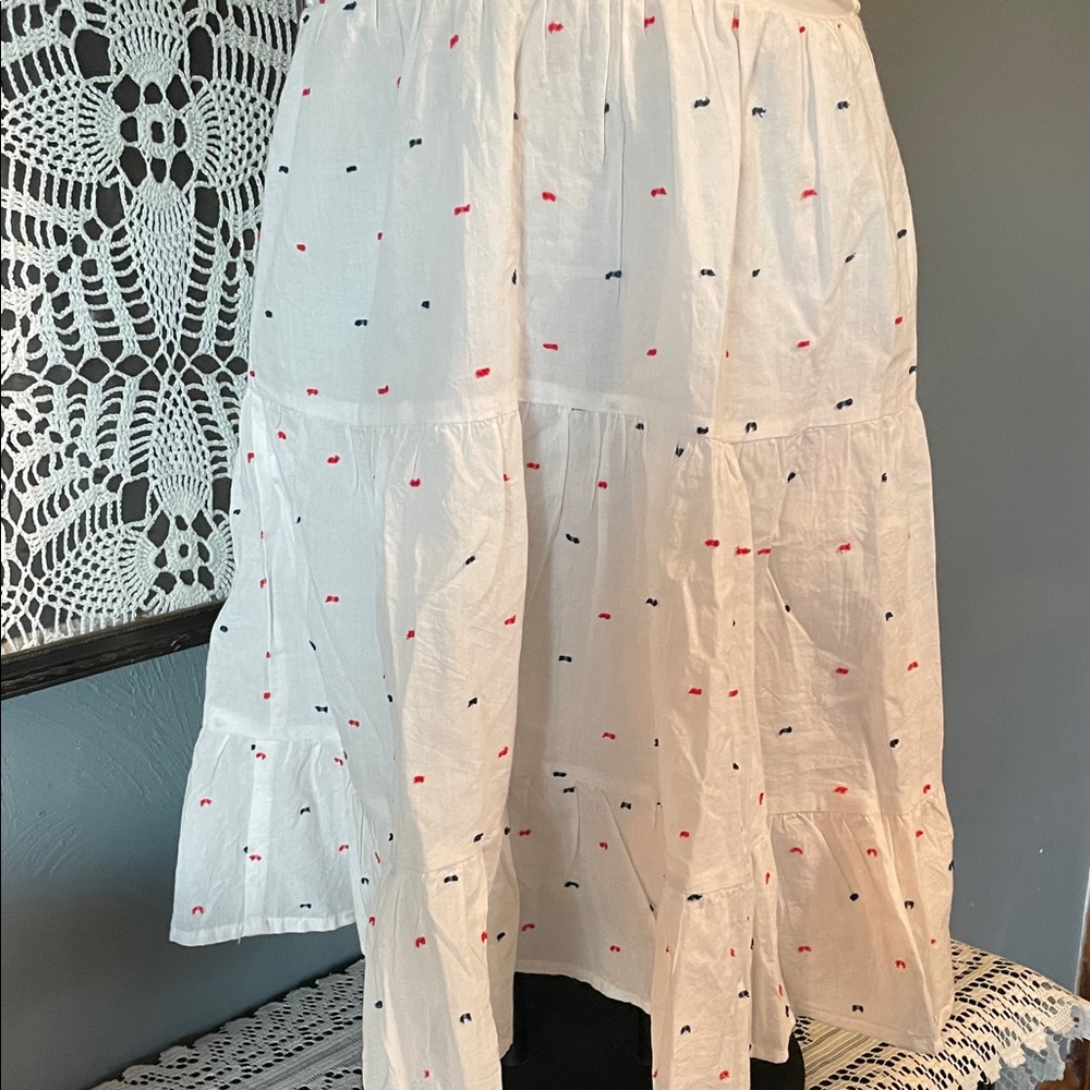 White Summer Twist-Front Spaghetti Strap Dress - Picture 3 of 5